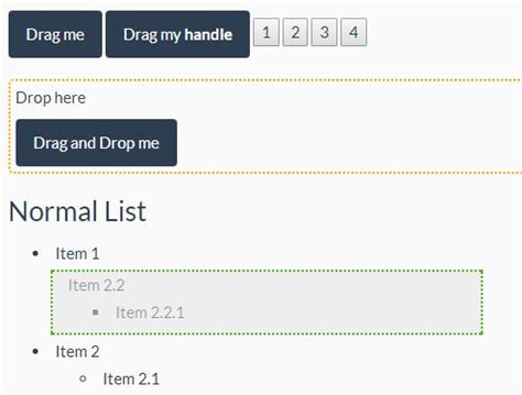 drag and drop jquery example|jquery drag and drop list.